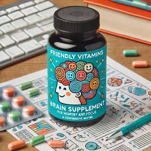 Friendly Vitamins Brain Supplement for Memory and Focus