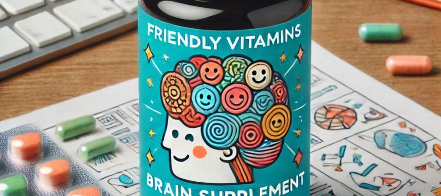 Friendly Vitamins Brain Supplement for Memory and Focus